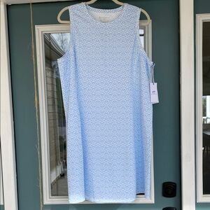Southern tide Blue Geo-Print Shift Dress